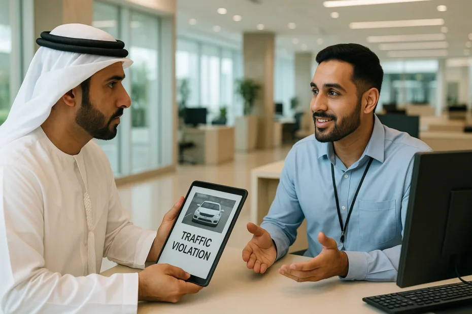 الاعتراض على مخالفة مرورية ابوظبي